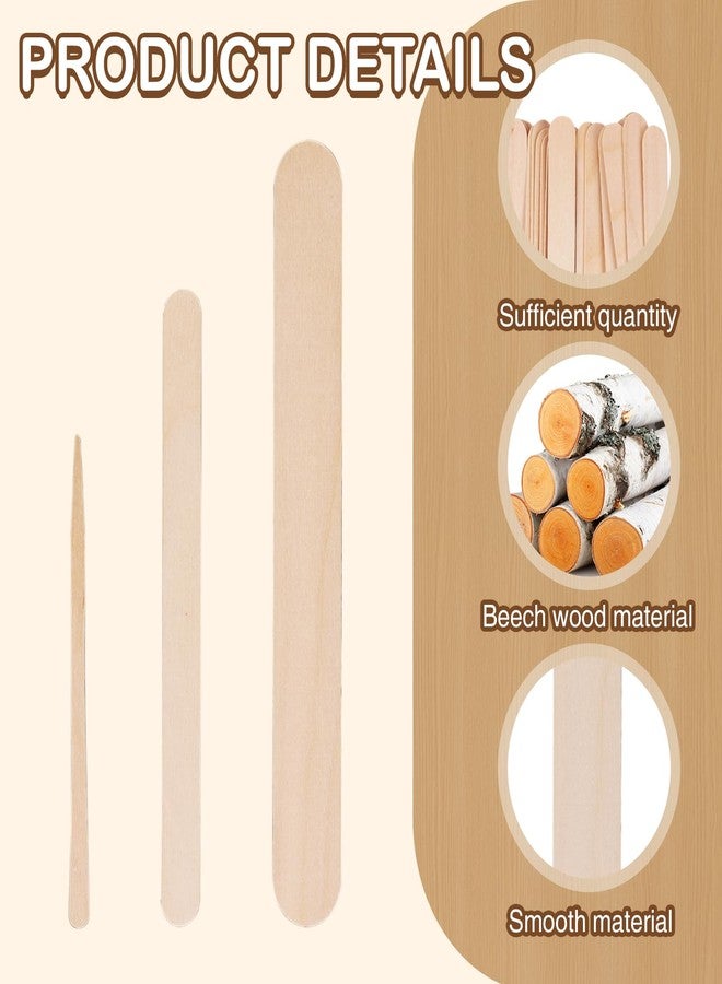 مجموعة OPLCFO من 2000 قطعة من أعواد الشمع لإزالة الشعر، 3 أنواع من أعواد المصاصة للشمع، عصا تطبيق بأحجام صغيرة ومتوسطة وكبيرة - Image 5